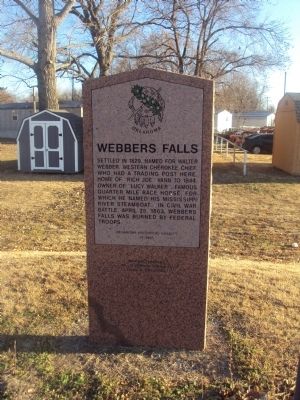 Webbers Falls Marker image. Click for full size.