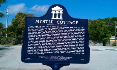 Myrtle Cottage Marker image. Click for full size.