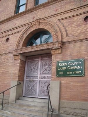 Kern County Land Company Building Marker image. Click for full size.