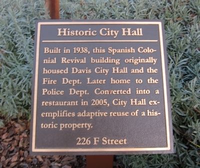 Historic City Hall Marker image. Click for full size.
