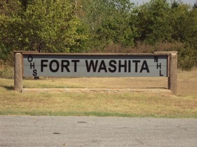 Fort Washita Marker. Click for full size. Fort Washita Marker image. Click for full size.