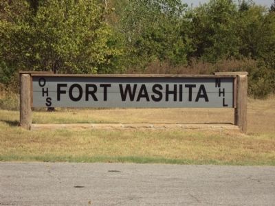 Fort Washita Marker image. Click for full size.