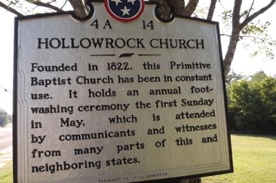 Hollowrock Church Marker image. Click for full size.