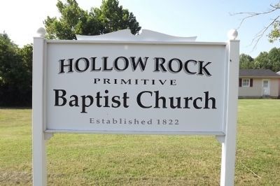 Hollow Rock Church Sign image. Click for full size.