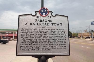Parsons Marker (looking north) image. Click for full size.