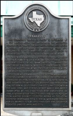 Texas City Marker image. Click for full size.