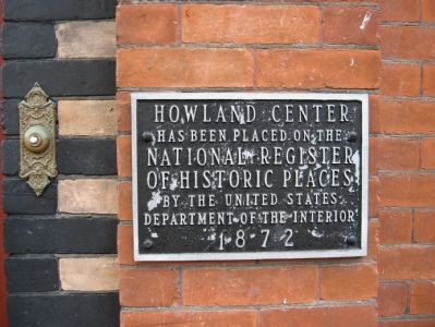 Howland Center Marker image. Click for full size.