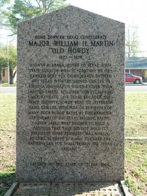 Henderson County/Home Town of Texas Confederate Marker image. Click for full size.