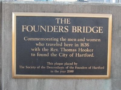 The Founders Bridge Marker image. Click for full size.