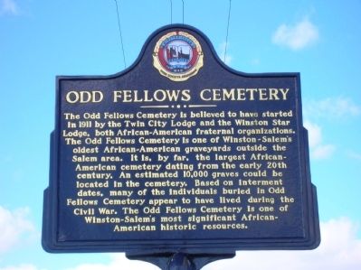 Odd Fellows Cemetery Marker image. Click for full size.