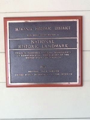 Bethania District Historic Landmark marker image. Click for full size.