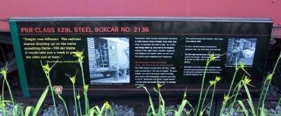 PRR Class X29L Steel Boxcar No. 2136 Marker image. Click for full size.