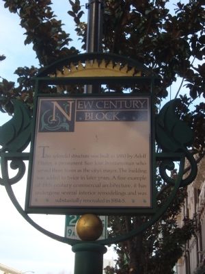 New Century Block Marker image. Click for full size.