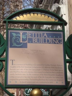 Letitia Building Marker image. Click for full size.