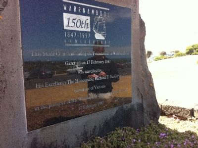 Warrnambool 150th Anniversary 1847-1997 Marker. Click for full size. Warrnambool 150th Anniversary 1847-1997 Marker image. Click for full size.