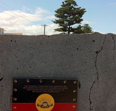 Aboriginal Soldiers Marker image. Click for full size.