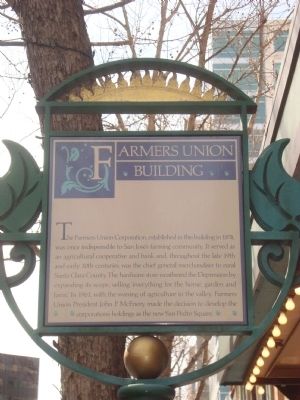 Farmers Union Building Marker image. Click for full size.