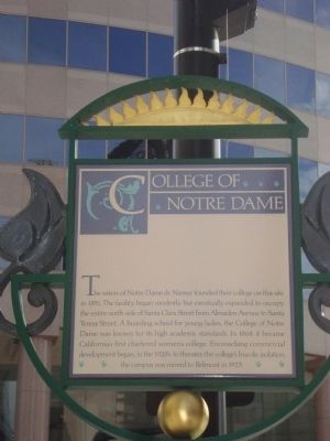 College of Notre Dame Marker image. Click for full size.