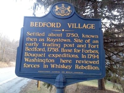 Bedford Village Marker image. Click for full size.