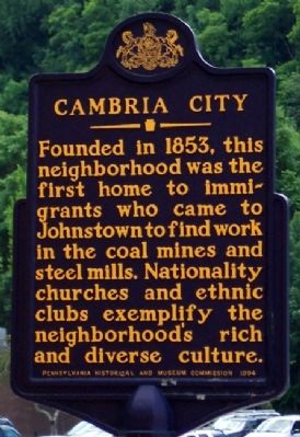 Cambria City Marker image. Click for full size.