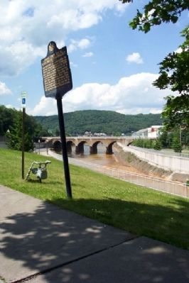 Johnstown Local Flood Protection Project Marker. Click for full size. Johnstown Local Flood Protection Project Marker image. Click for full size.