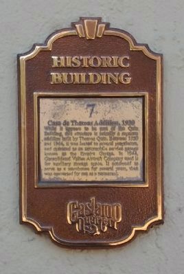 Casa de Thomas Addition Marker. Click for full size. Casa de Thomas Addition Marker image. Click for full size.