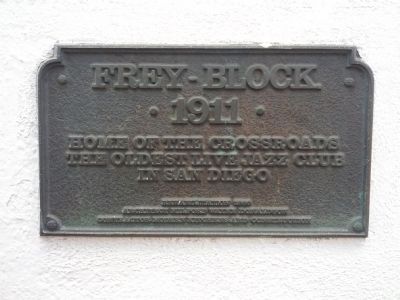 Frey Block Plaque image. Click for full size.