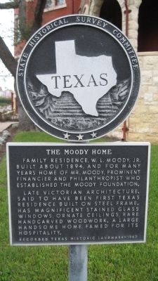 The Moody Home Marker image. Click for full size.