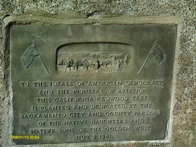 Dedication Plaque Located Opposite the Honor Roll Monument. image. Click for full size.