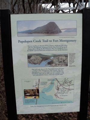 Popolopen Creek Trail to Fort Montgomery Marker image. Click for full size.
