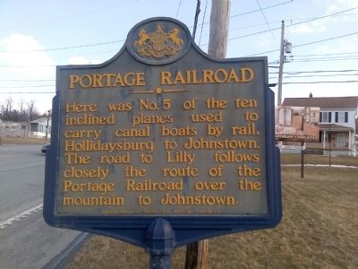 Portage Railroad Marker image. Click for full size.