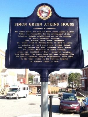 Simon Green Atkins House Marker image. Click for full size.