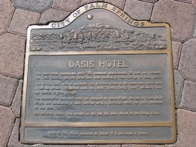 Oasis Hotel Marker image. Click for full size.