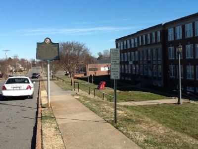 (Former) Atkins High School Marker. Click for full size. (Former) Atkins High School Marker image. Click for full size.