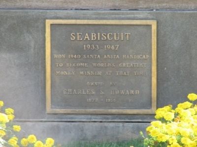 Seabiscuit Marker image. Click for full size.