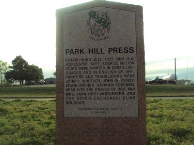 Park Hill Press Marker image. Click for full size.