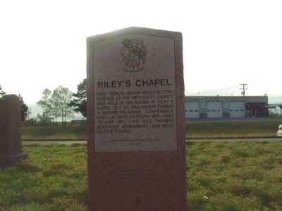 Riley's Chapel Marker image. Click for full size.