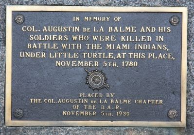 La Balme Massacre Site Marker. Click for full size. La Balme Massacre Site Marker image. Click for full size.