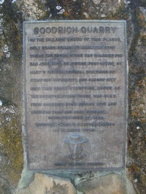 Goodrich Quarry Marker. Click for full size. Goodrich Quarry Marker image. Click for full size.