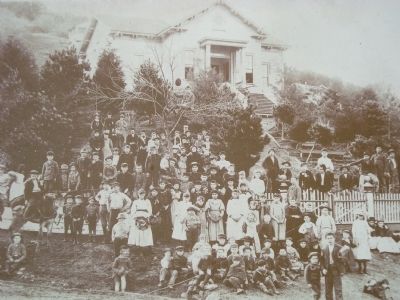 Detail from the English Camp School Marker. Click for full size. Detail from the English Camp School Marker image. Click for full size.