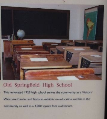 Old Springfield High School image. Click for full size.