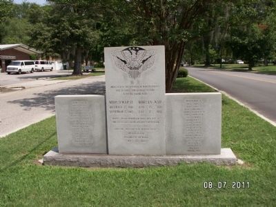 Veterans Monument Marker. Click for full size. Veterans Monument Marker image. Click for full size.