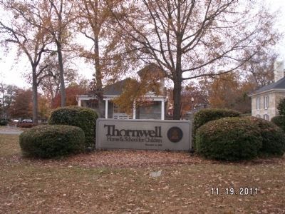 Thornwell Home & School for Children Sign image. Click for full size.