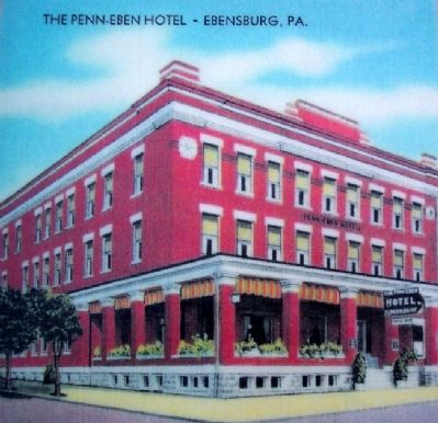 Penn-Eben Hotel Photo on Marker image. Click for full size.