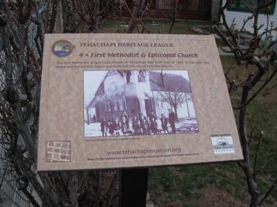 First Methodist & Episcopal Church Marker image. Click for full size.