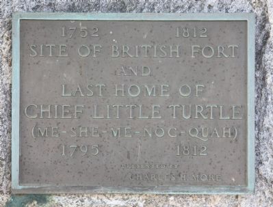 Last Home of Chief Little Turtle Marker image. Click for full size.