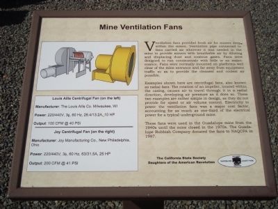 Mine Ventilation Fans Marker image. Click for full size.