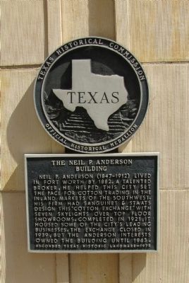 The Neil P. Anderson Building Marker image. Click for full size.