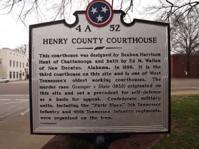 Henry County Courthouse Marker image. Click for full size.