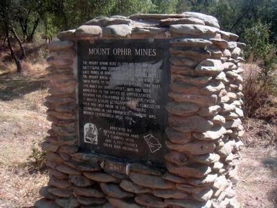 The Ophir Mines Marker. Click for full size. The Ophir Mines Marker image. Click for full size.